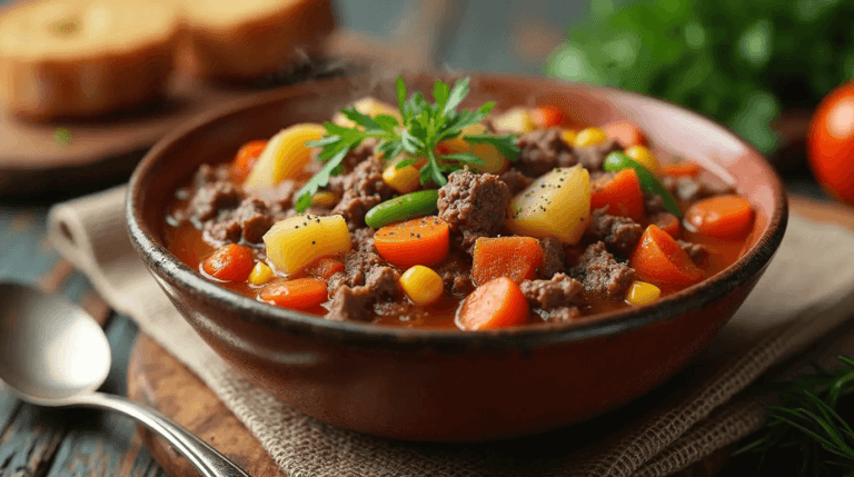 Homemade Beef and Vegetable Soup recipe
