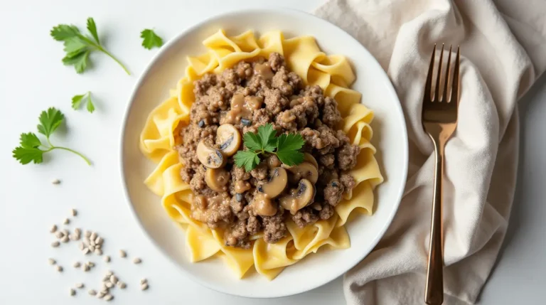 Ground Beef Stroganoff