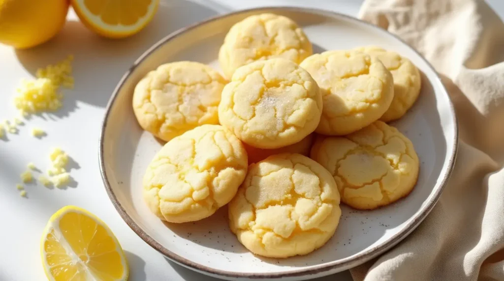 Easy lemon sugar cookies from scratch – soft, chewy, and full of citrus flavor.
